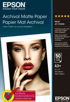 Archival Matte Paper, DIN A3+, 189g/m2, 50 Sheets
