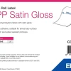 BOPP Satin Gloss Label - Continuous Roll: 203mm x 68m