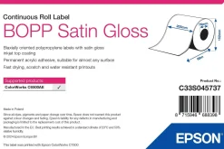 BOPP Satin Gloss Label - Continuous Roll: 203mm x 68m