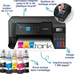 EcoTank L3560 Multifunction Wi-Fi Ink Tank A4 Printer, With Up To 3 Years Of Ink Included