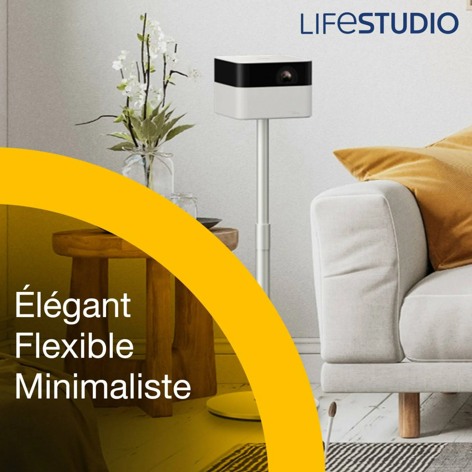 Epson Lifestudio Flex EF-71, Projecteur Smart TV HD intégrale 1080p, portable, 700 lumens, Sound by Bose, Google TV, écran de 150 pouces
