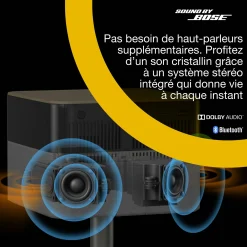 Epson Lifestudio Flex EF-71, Projecteur Smart TV HD intégrale 1080p, portable, 700 lumens, Sound by Bose, Google TV, écran de 150 pouces