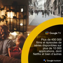 Epson Lifestudio Flex EF-71, Projecteur Smart TV HD intégrale 1080p, portable, 700 lumens, Sound by Bose, Google TV, écran de 150 pouces
