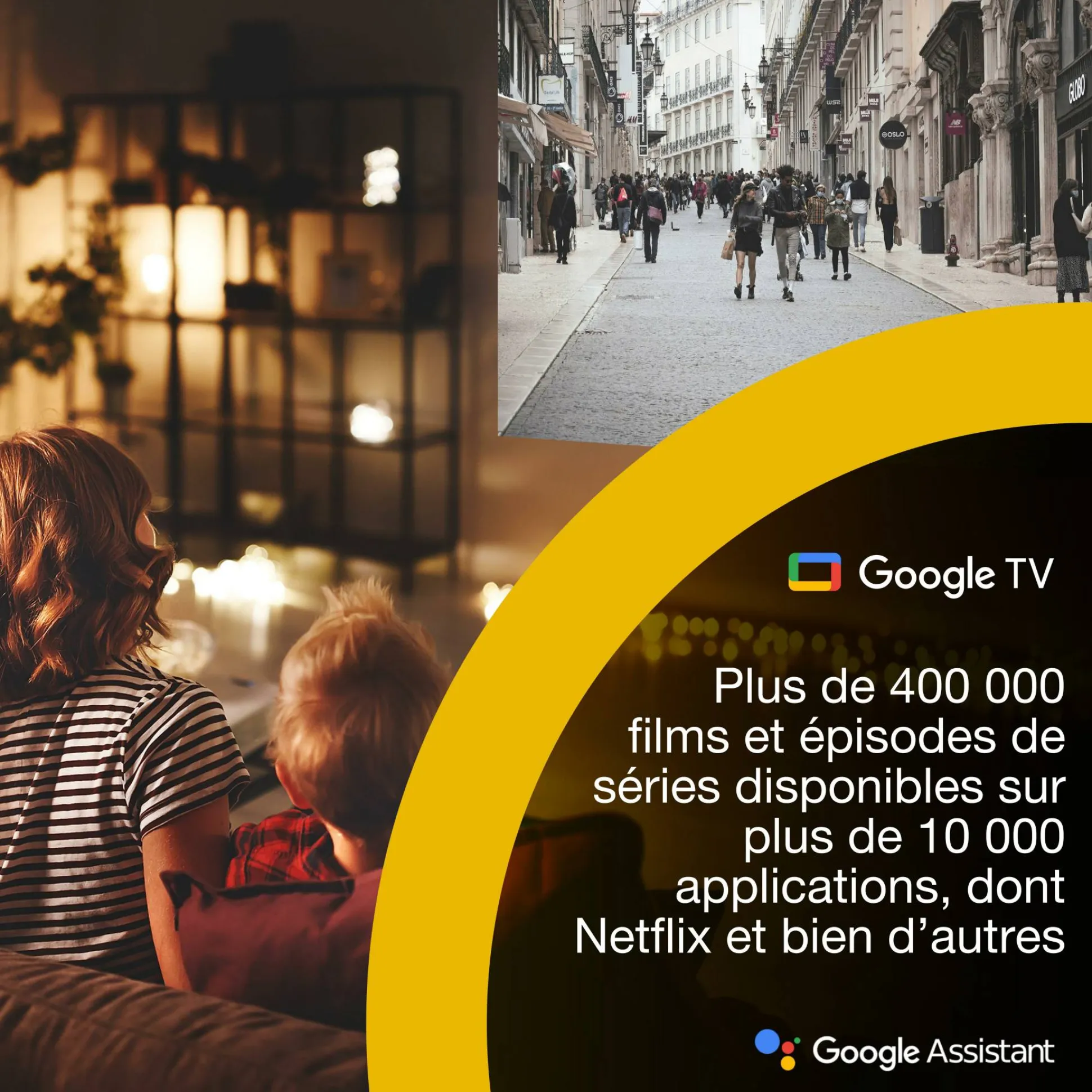 Epson Lifestudio Flex EF-71, Projecteur Smart TV HD intégrale 1080p, portable, 700 lumens, Sound by Bose, Google TV, écran de 150 pouces