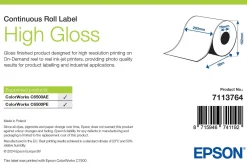 High Gloss Label, Continuous Roll, 203mm x 60m