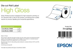 High Gloss Label, Die-Cut Roll, 102mm x 76mm, 415 Labels