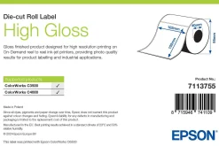 High Gloss Label, Die-Cut Roll, 102mm x 152mm, 210 Labels