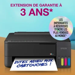 Imprimante A4 Wi-Fi et AirPrint EcoTank ET-1910 équipée de réservoirs d’encre, avec jusqu’à 3 ans d’encre inclus