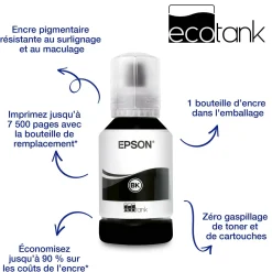 Imprimante multifonction A3 EcoTank monochrome ET-M16600 avec Wi-Fi, réservoir d’encre, scanner et copie