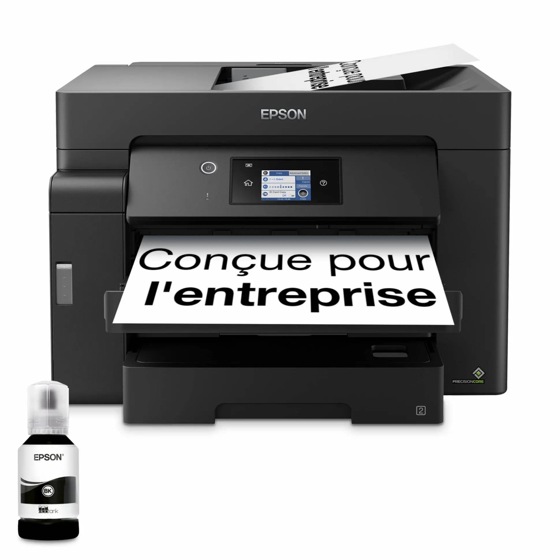 Imprimante multifonction A3 EcoTank monochrome ET-M16600 avec Wi-Fi, réservoir d’encre, scanner et copie