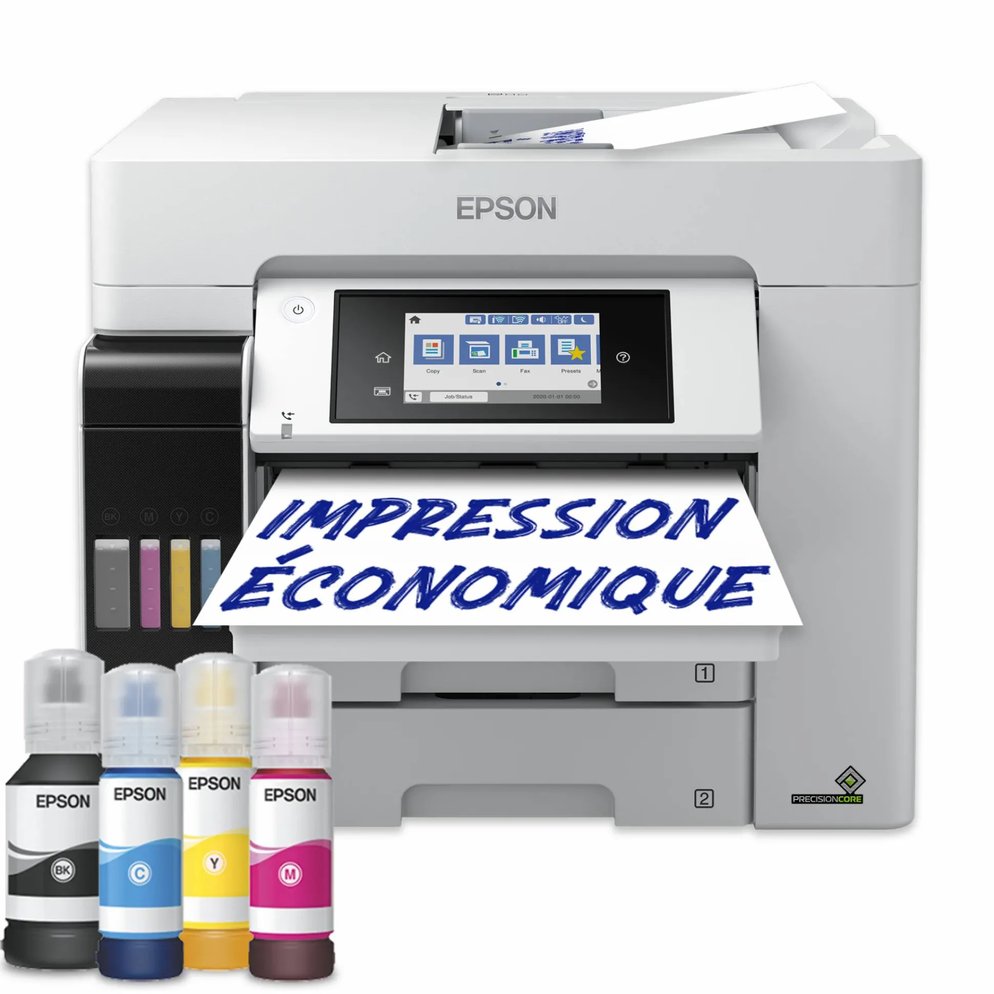 Imprimante multifonction A4 EcoTank ET-5880 avec Wi-Fi, réservoirs d’encre, scanner, copie et fax