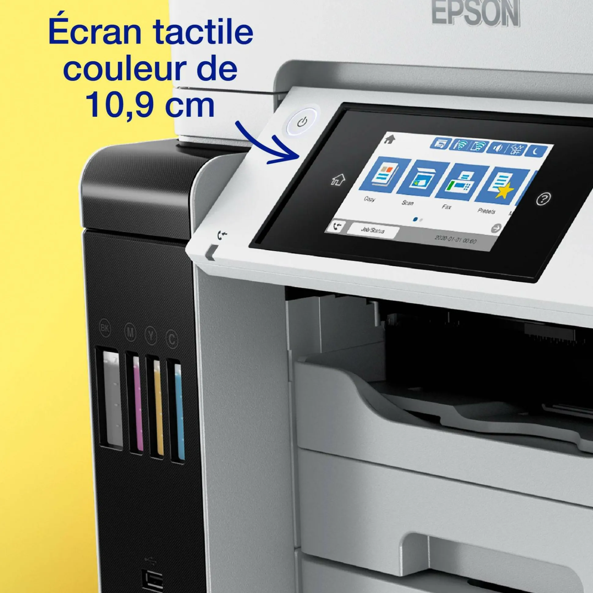 Imprimante multifonction A4 EcoTank ET-5880 avec Wi-Fi, réservoirs d’encre, scanner, copie et fax