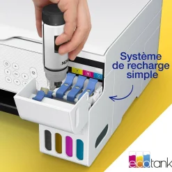 Imprimante multifonction A4 Wi-Fi EcoTank ET-2876 équipée de réservoirs d’encre, avec jusqu’à 3 ans d’encre inclus