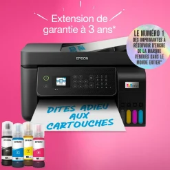Imprimante multifonction A4 Wi-Fi EcoTank ET-4800 équipée de réservoirs d’encre, avec jusqu’à 3 ans d’encre inclus