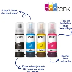Imprimante multifonction A4 Wi-Fi EcoTank ET-4800 équipée de réservoirs d’encre, avec jusqu’à 3 ans d’encre inclus