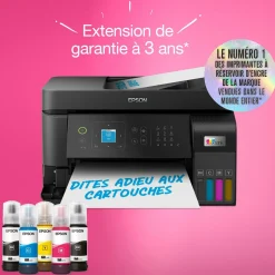 Imprimante multifonction A4 Wi-Fi EcoTank L5590 équipée de réservoirs d’encre, avec jusqu’à 3 ans d’encre inclus