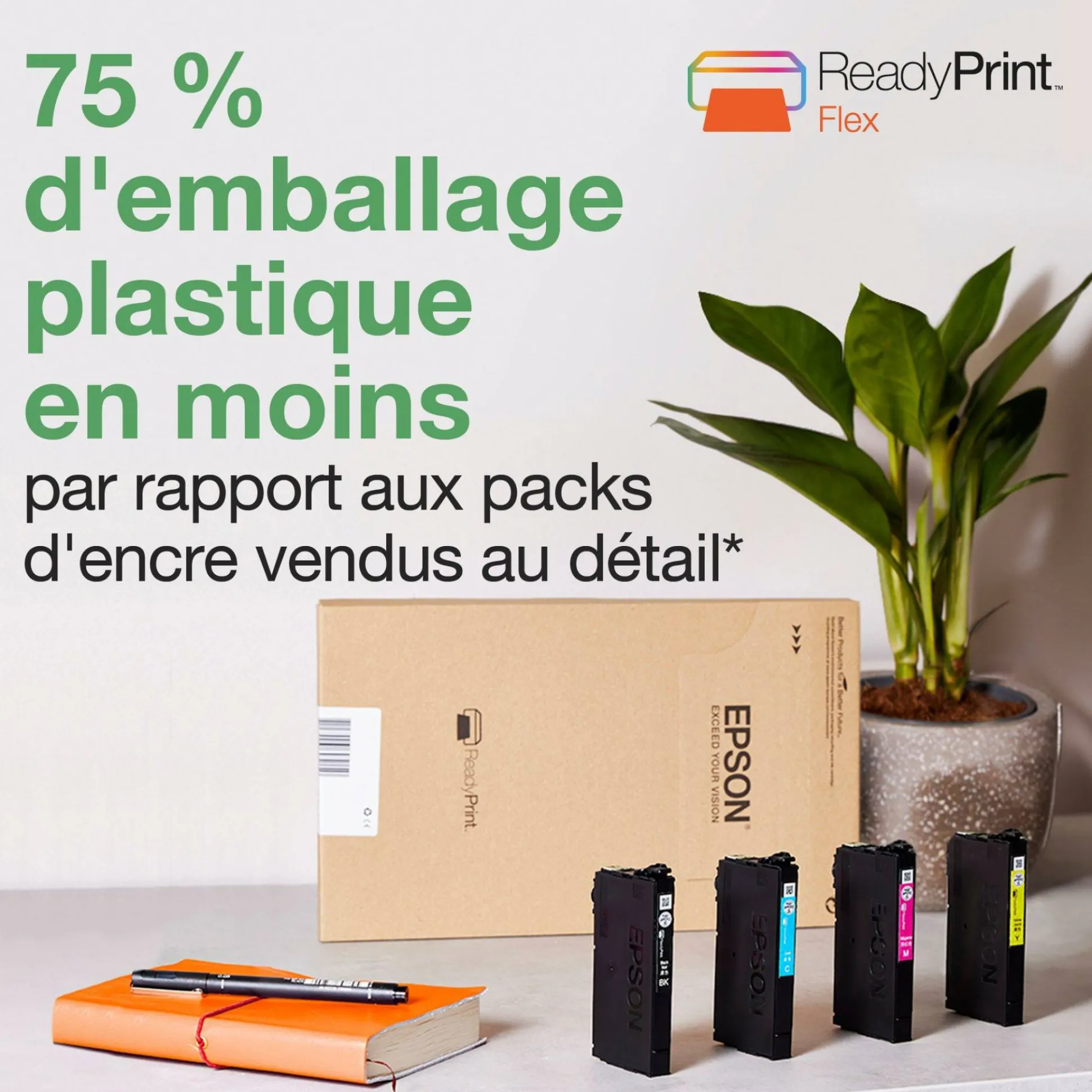 Imprimante multifonction Jet d’Encre A3 WorkForce WF-7830DTWF et 3 mois d’approvisionnement en encre offerts avec l’abonnement ReadyPrint*