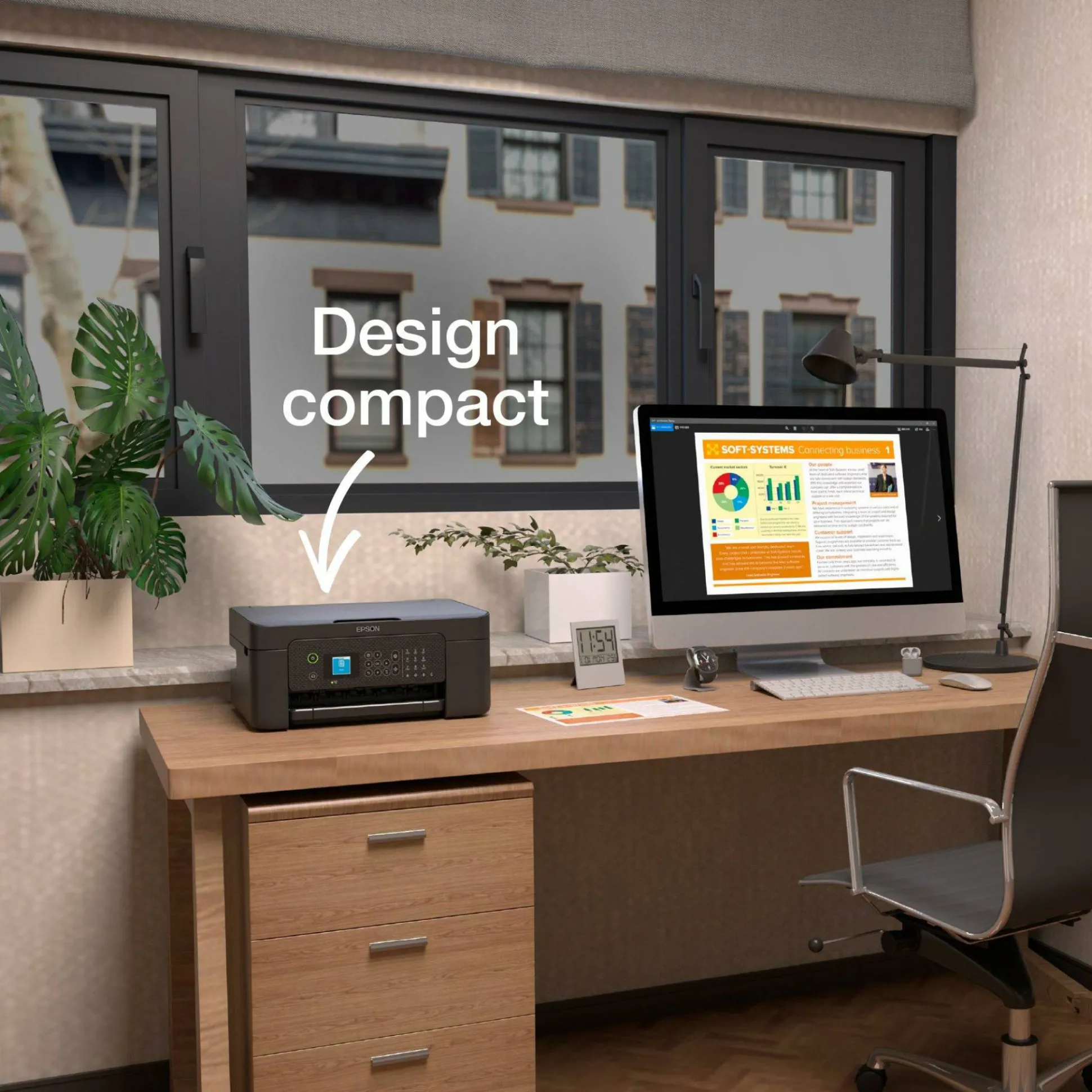 Imprimante multifonction Jet d’Encre A4 WorkForce WF-2910DWF et 6 mois d’encre offerts* avec l’abonnement ReadyPrint Flex