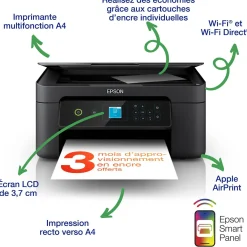 Imprimante multifonction Jet d’Encre A4 Expression XP-3205 et 6 mois d’encre offerts* avec l’abonnement ReadyPrint Flex