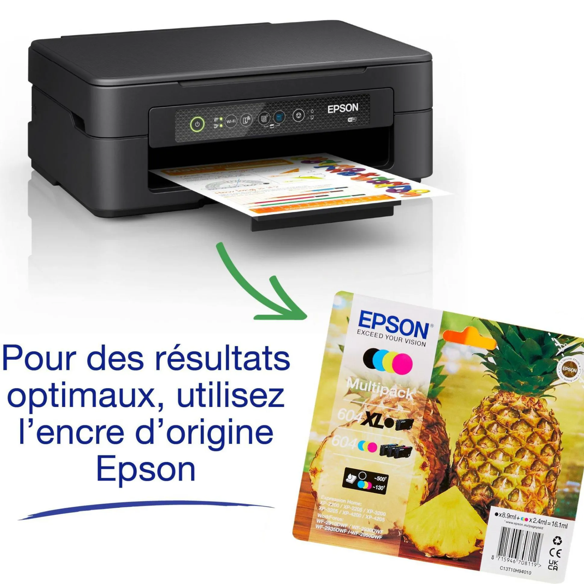 Imprimante multifonction Jet d’Encre A4 Expression XP-2200 et 6 mois d’encre offerts* avec l’abonnement ReadyPrint Flex