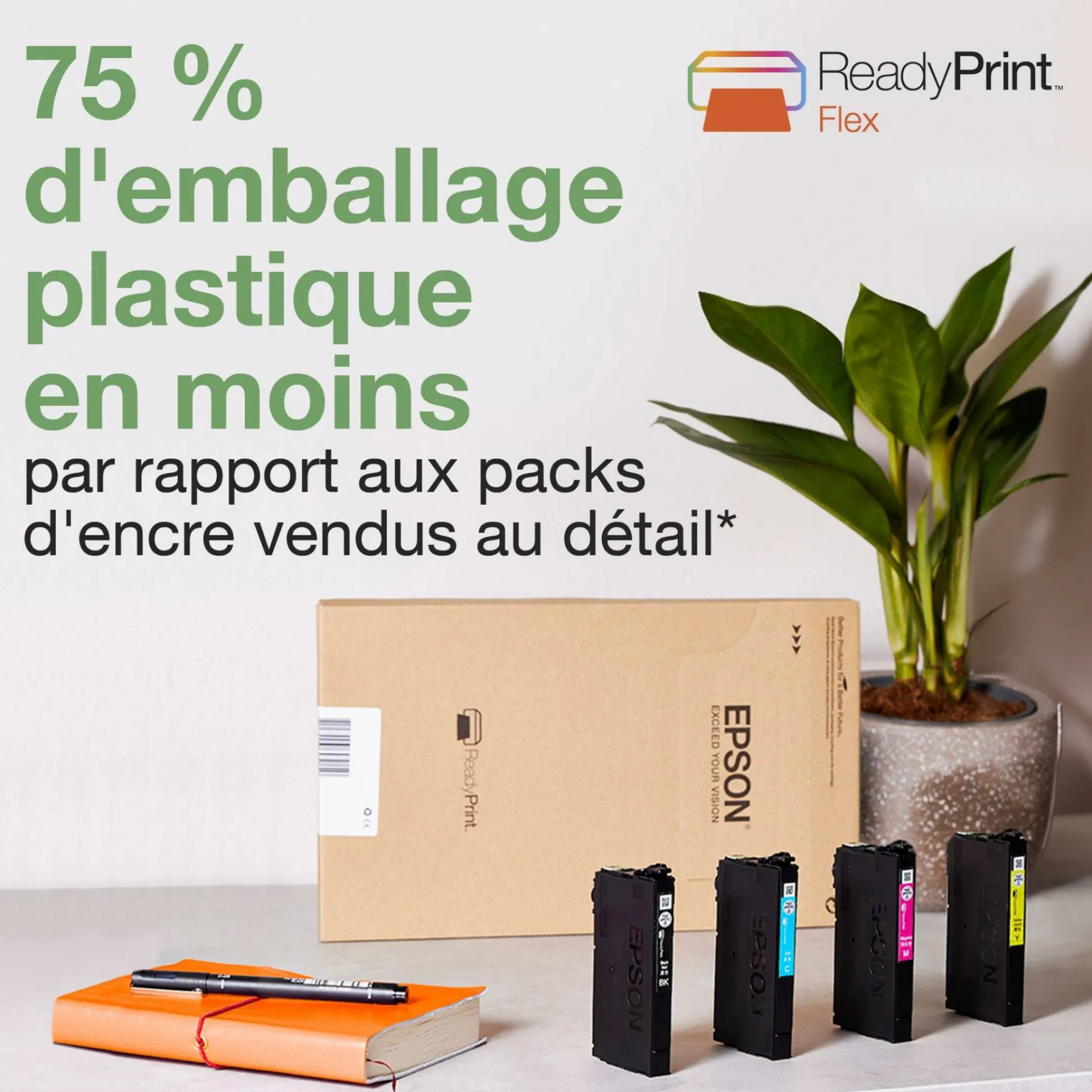 Imprimante multifonction Jet d’Encre A4 WorkForce Pro WF-3820DWF et 6 mois d’encre offerts* avec l’abonnement ReadyPrint