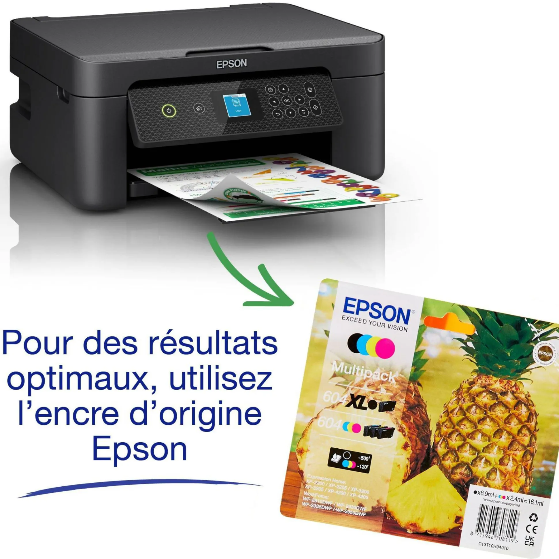 Imprimante multifonction Jet d’Encre A4 Expression XP-3200 et 6 mois d’encre offerts* avec l’abonnement ReadyPrint Flex
