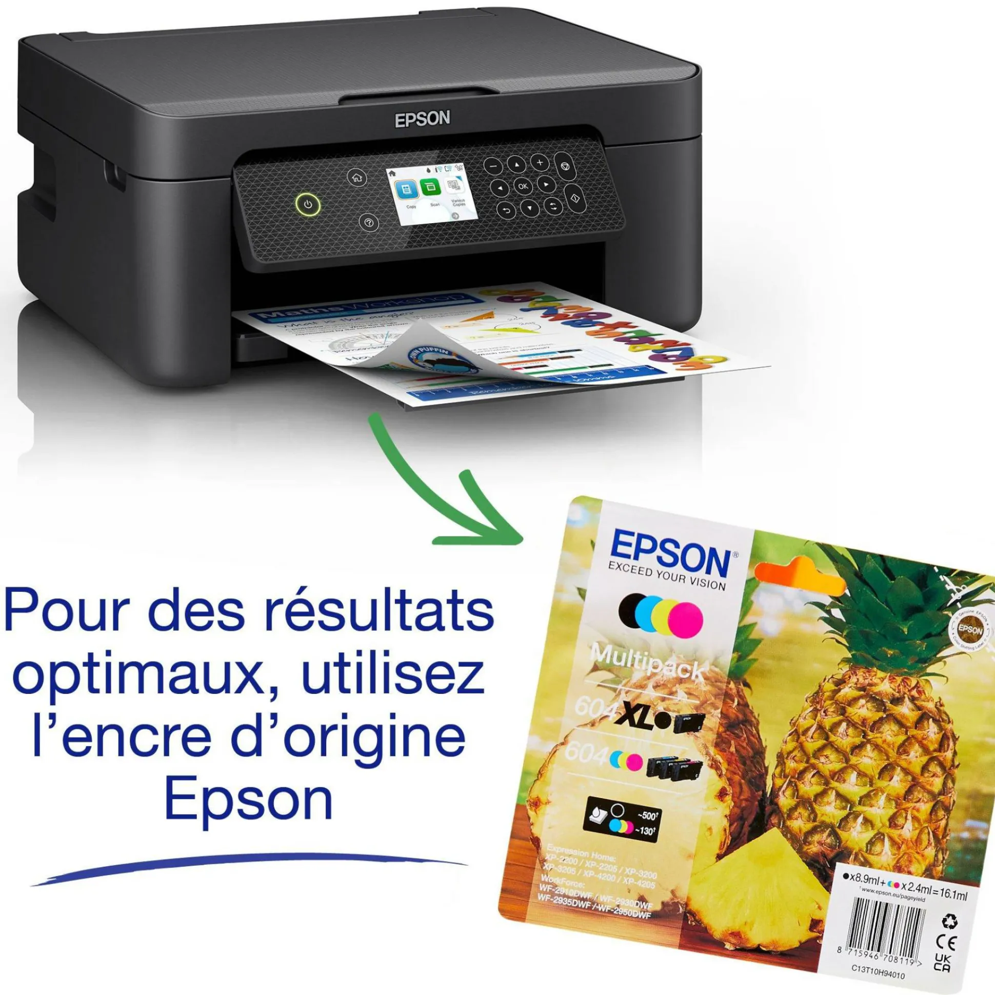 Imprimante multifonction Jet d’Encre A4 Expression XP-4200 et 6 mois d’encre offerts* avec l’abonnement ReadyPrint Flex