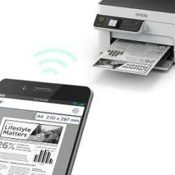 Imprimante multifonction monochrome A4 EcoTank ET-M2120 avec réservoir d’encre et Wi-Fi