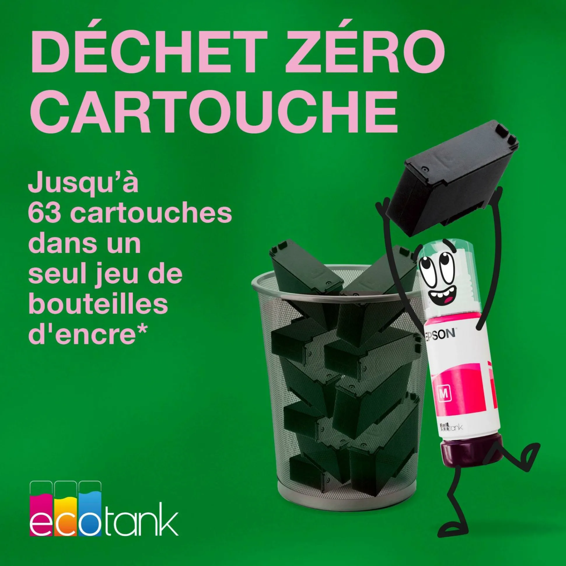 Imprimante photo A4 EcoTank ET-8500 avec réservoir d’encre et Wi-Fi