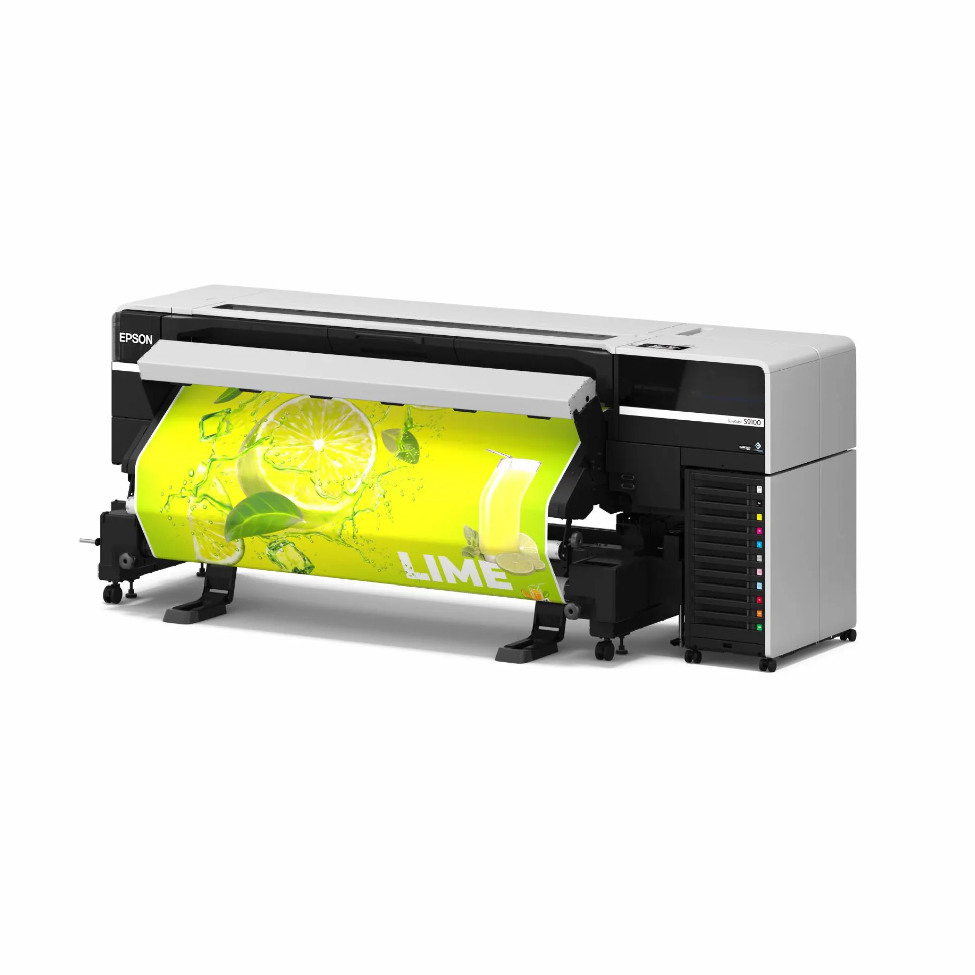 Imprimante 64 pouces (162,5 cm) ultra compacte SureColor S9100 à encre à base d’éco-solvants et avec un espace colorimétrique étendu