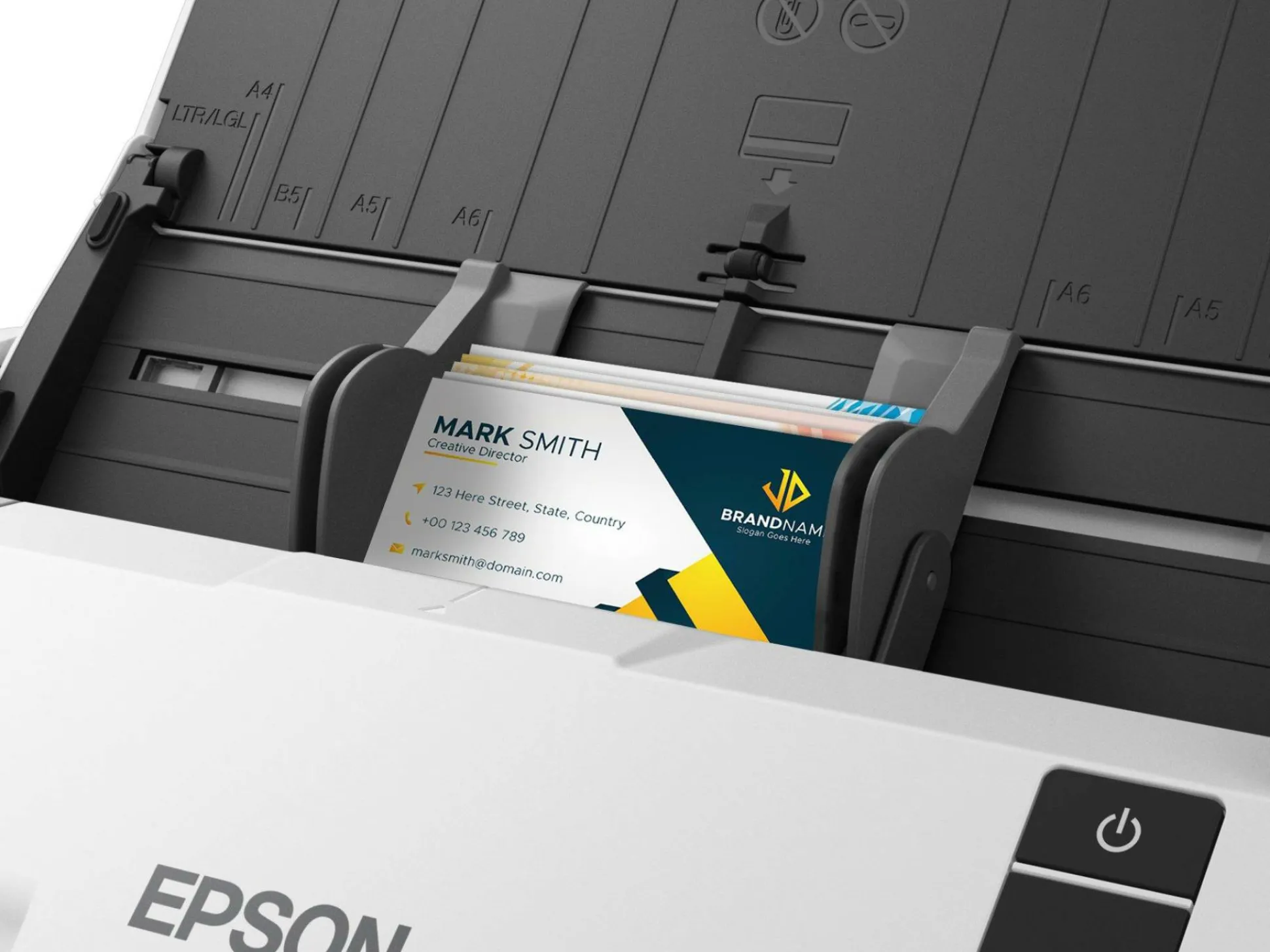 Le scanner recto verso automatique WorkForce DS-530III permet de numériser rapidement les documents professionnels
