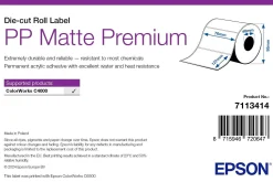 PP Matte Label Premium, Die-cut Roll, 76mm x 127mm, 220 Labels