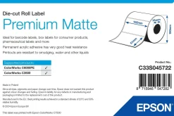Premium Matte Label - Die-cut Roll: 102mm x 51mm, 2310 labels