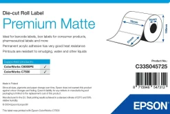 Premium Matte Label - Die-cut Roll: 76mm x 51mm, 2310 labels