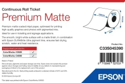Premium Matte Ticket - Roll: 102mm x 50m