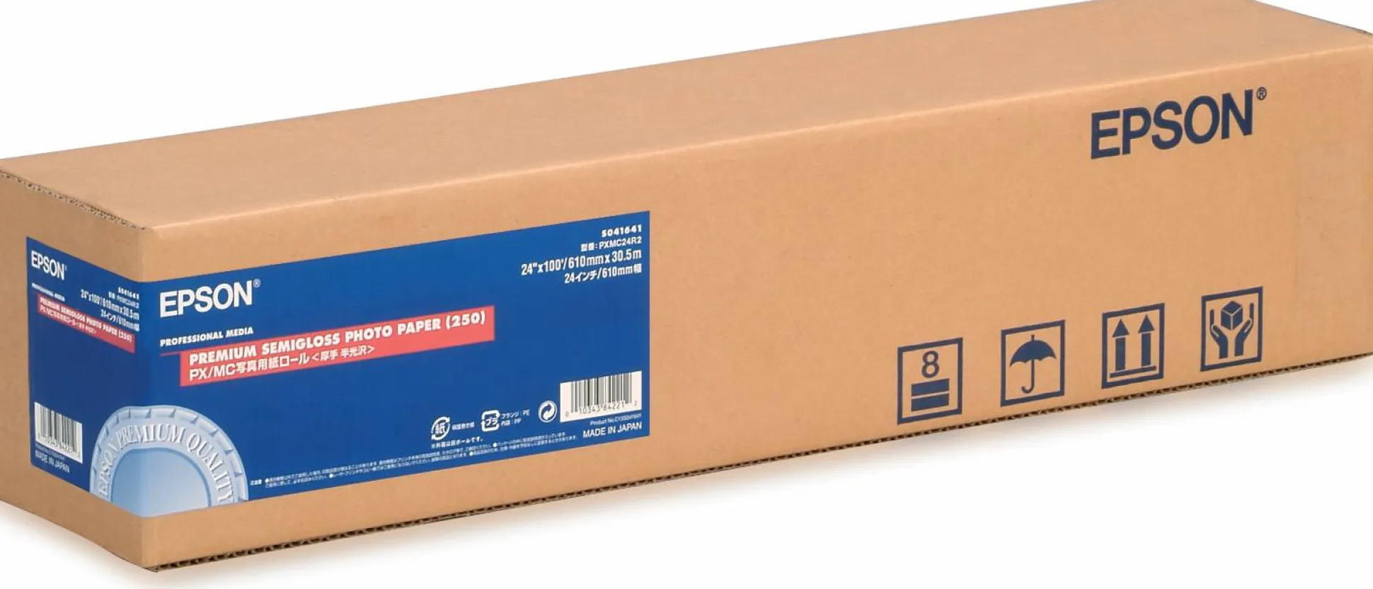 Premium Semigloss Photo Paper Roll, 24" x 30,5 m, 250g/m2