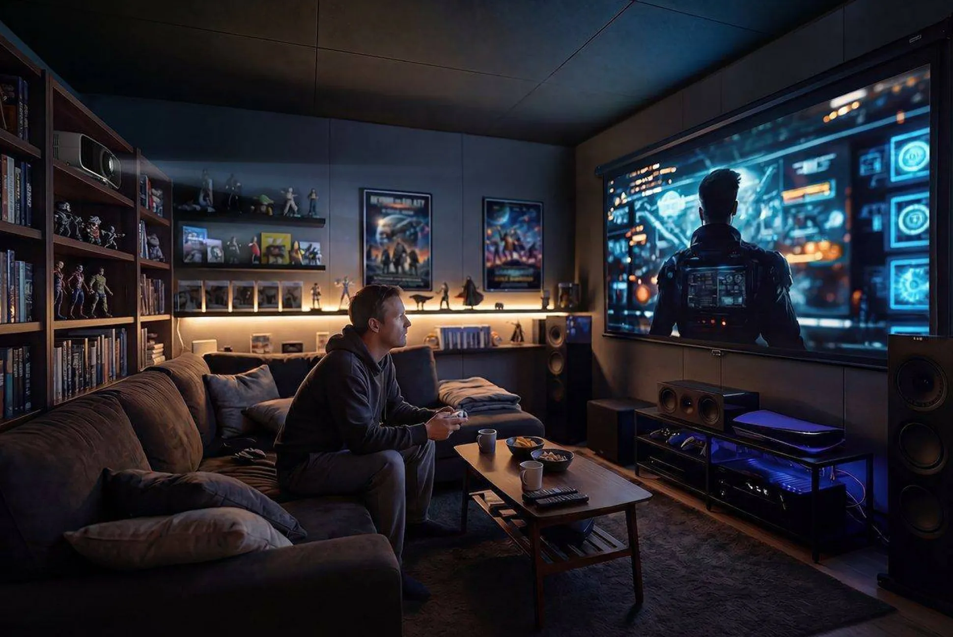 Projecteur de divertissement à domicile laser 3LCD 4K à courte focale EH-LS7500