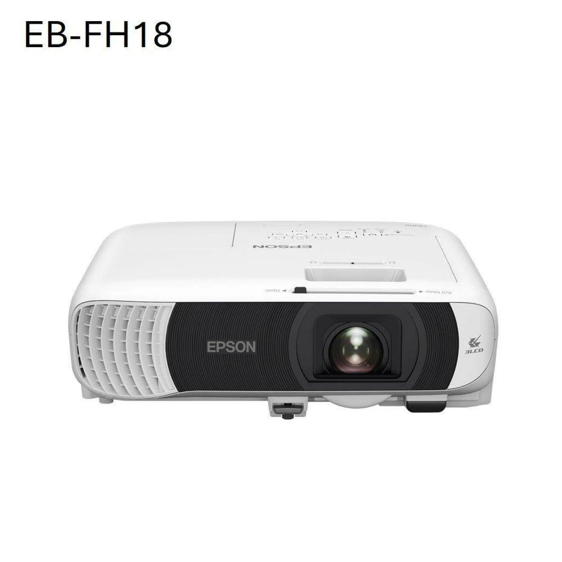 Projecteur à lampe Full HD EB-FH18, Apple AirPlay 2, Wi-Fi, 2 ports HDMI, 4 100 lumens, grande taille d’image jusqu’à 304 pouces (7,72 m)