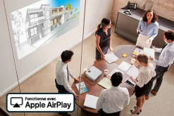 Projecteur à lampe Full HD EB-FH18, Apple AirPlay 2, Wi-Fi, 2 ports HDMI, 4 100 lumens, grande taille d’image jusqu’à 304 pouces (7,72 m)