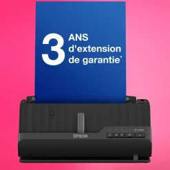 Scanner de documents A4 compact ES-C320W avec connexion Wi-Fi et chemin de numérisation en « U »