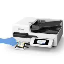 Scanner à plat A3 WorkForce DS-71000WN avec connexion réseau et compatible avec des plateformes ouvertes, avec chargeur automatique de documents de 150 feuilles