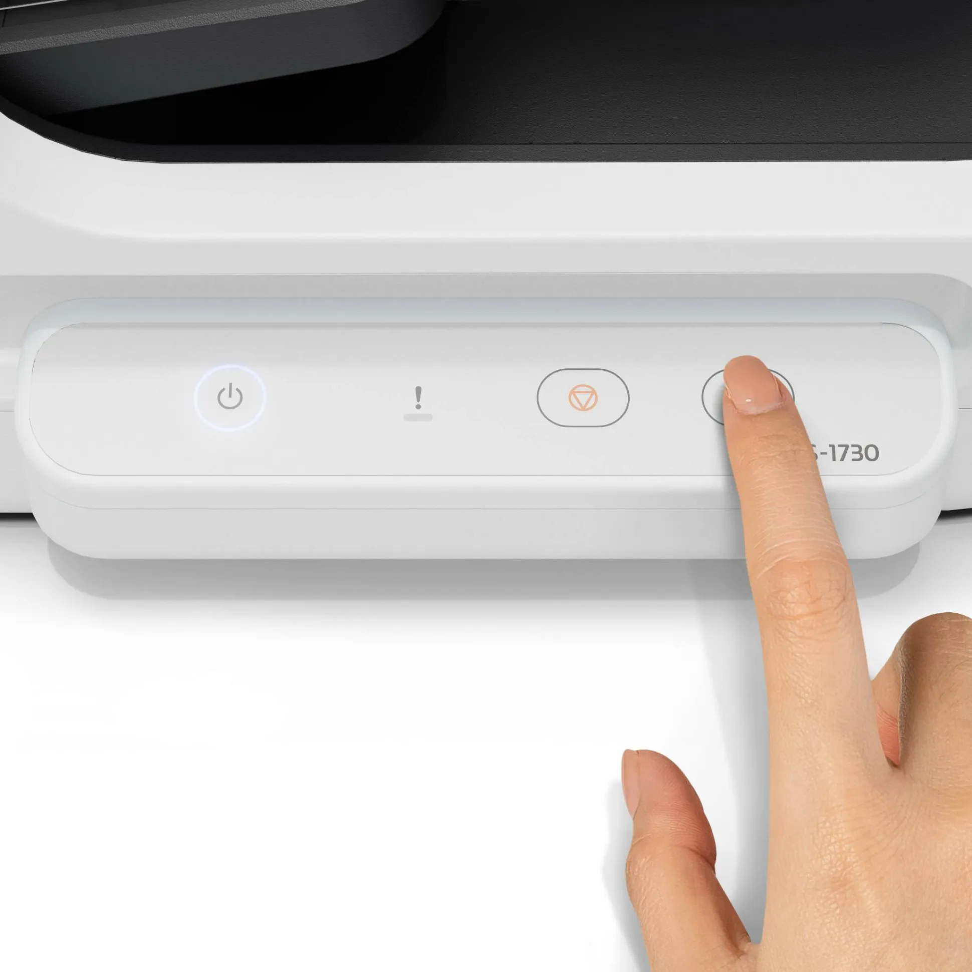 Scanner à plat compact WorkForce DS-1730 pour les petites entreprises et les bureaux à domicile.