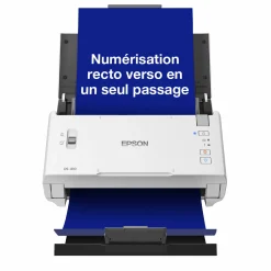 Scanner professionnel A4 compact WorkForce DS-410 avec chargeur automatique de documents de 50 feuilles et logiciel Epson Document Capture Pro