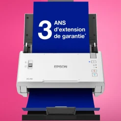 Scanner professionnel A4 compact WorkForce DS-410 avec chargeur automatique de documents de 50 feuilles et logiciel Epson Document Capture Pro