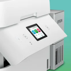 Solution d’impression A4 blanche EcoTank ET-4956 équipée d’une connexion Wi-Fi et de réservoirs d’encre, avec jusqu’à 3 ans d’encre inclus
