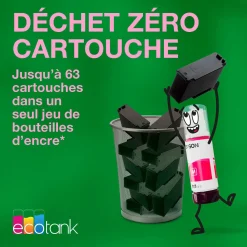Solution d’impression A4 blanche EcoTank ET-4956 équipée d’une connexion Wi-Fi et de réservoirs d’encre, avec jusqu’à 3 ans d’encre inclus