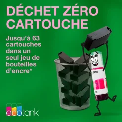 Solution d’impression A4 blanche EcoTank ET-2959 équipée d’une connexion Wi-Fi et de réservoirs d’encre, avec jusqu’à 3 ans d’encre inclus