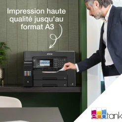 Solution d’impression A3+ EcoTank ET-16655 avec Wi-Fi, réservoirs d’encre et fax