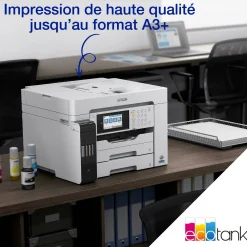 Solution d’impression A3+ EcoTank Pro ET-16685 avec Wi-Fi, réservoirs d’encre et prise en charge PCL