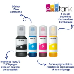 Solution d’impression A4 EcoTank ET-5805 avec Wi-Fi, réservoirs d’encre et fax